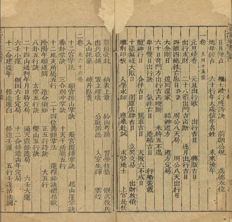 三订历法玉堂通书捷览插图2